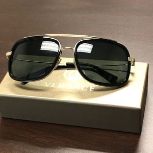 Versace Greca Aviator sunglasses. Authentic